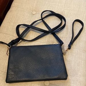 Black Vegan Leather Convertible Small Purse
